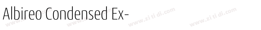 Albireo Condensed Ex字体转换
